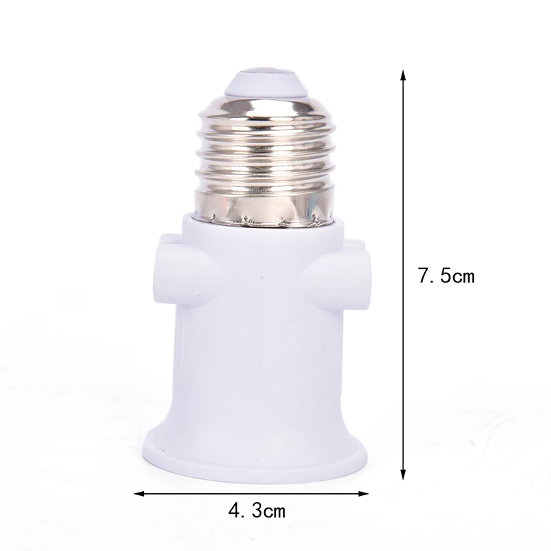 AC100-240V 4A E27 ABS EU Plug Connector Accessories LED Bulb Adapter Lamp Holder Base Screw Light Socket Conversion for Lights