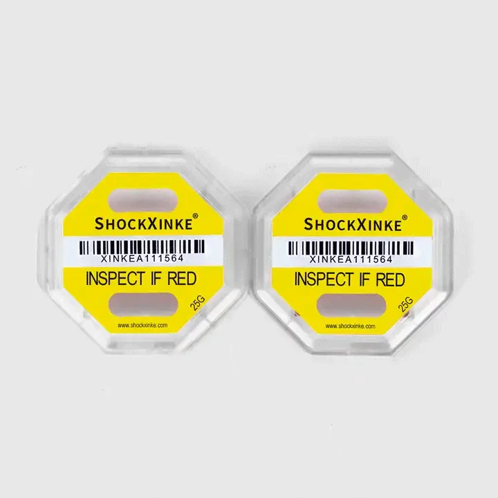 Scratch-Off Acrylic Cargo Indicator Labels Anti-Fall Tilt Shock Monitoring Stickers Printable Industrial Use Shipping Packaging