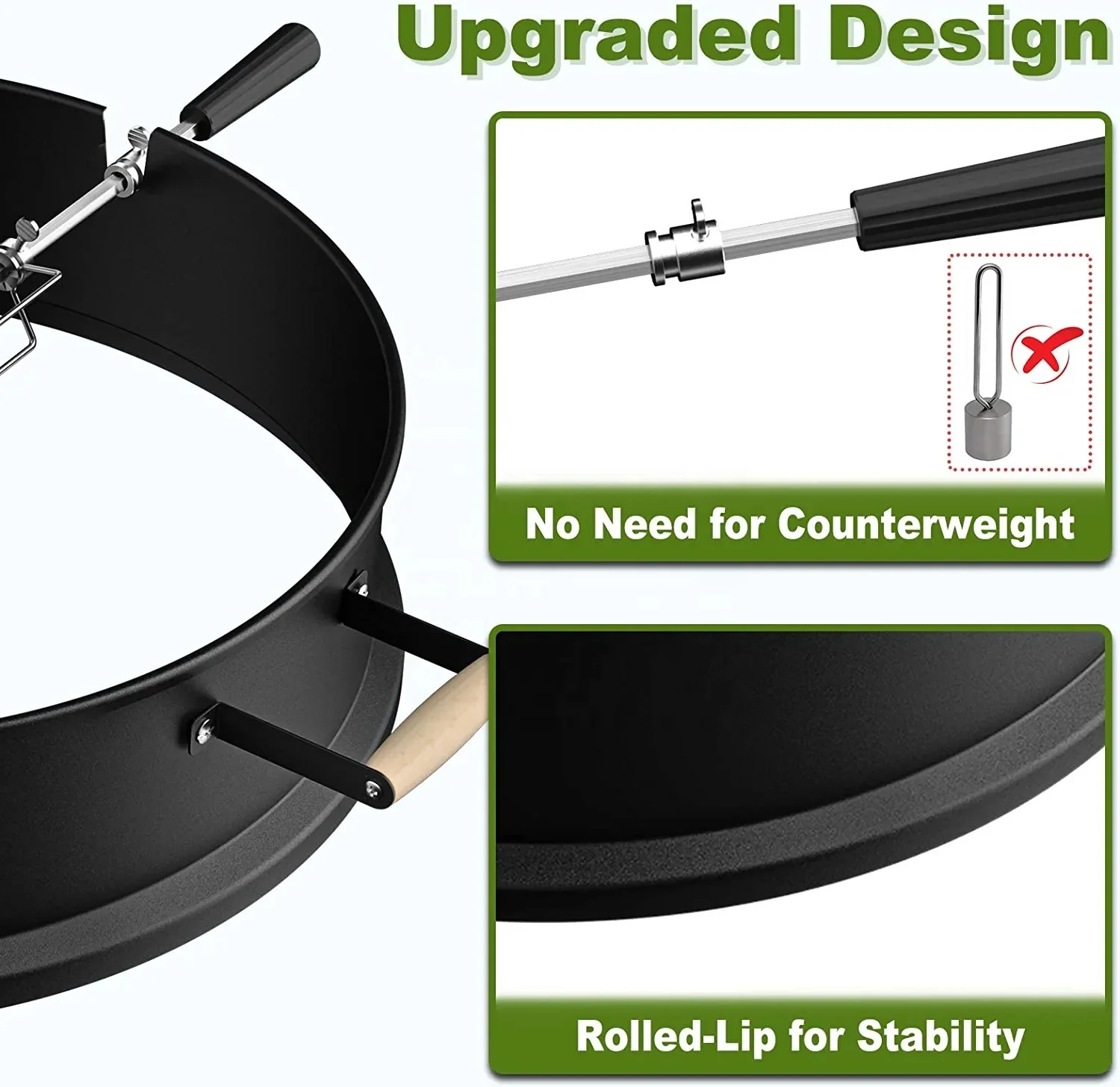 22inch Kettle Motor Chicken Ring BBQ Rotisserie Kit