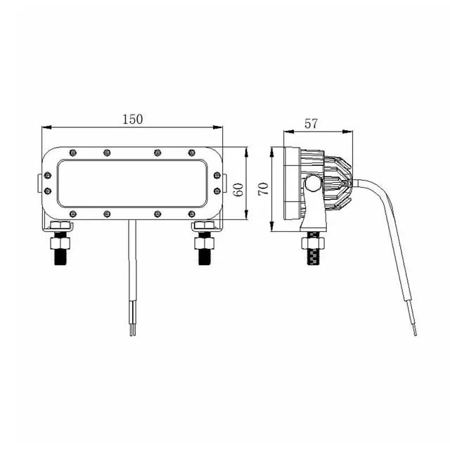 forklift safety lights Blue Red zone hazard area warning line signal