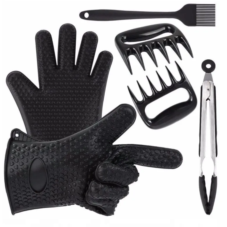 
Высококачественная щетка с зажимом для вилки для барбекю, коврик для разделения мяса, термометр, набор инструментов для барбекю, набор инструментов для гриля 
