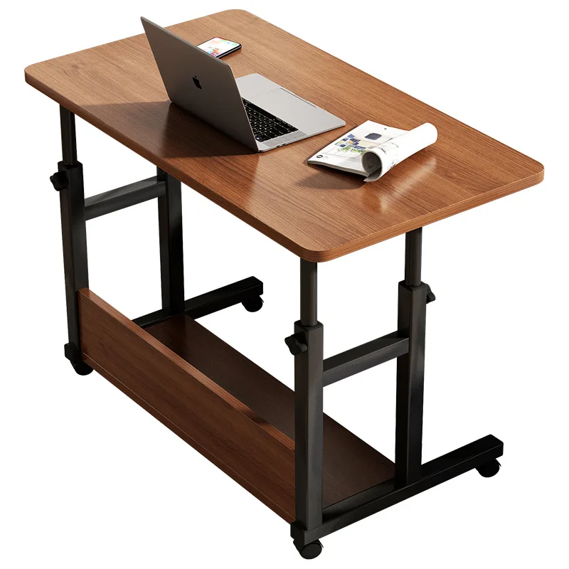 Bedroom Home Student Study Desk Bedside Table Multifunction Portable Wooden Mobile Tea Table