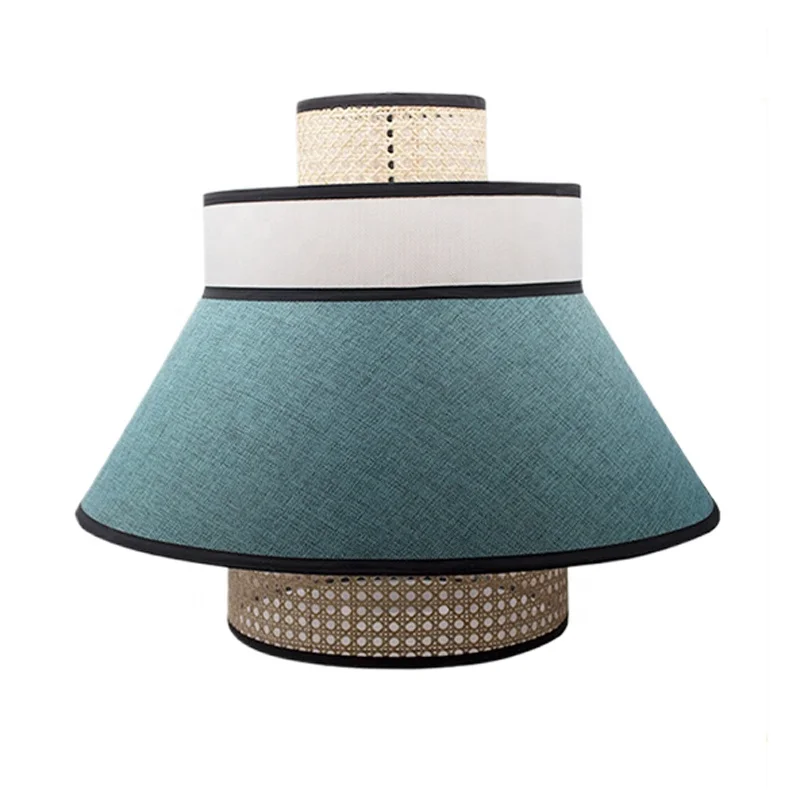 Chinese style irregular shaped rattan lamp shade rattan lampshade