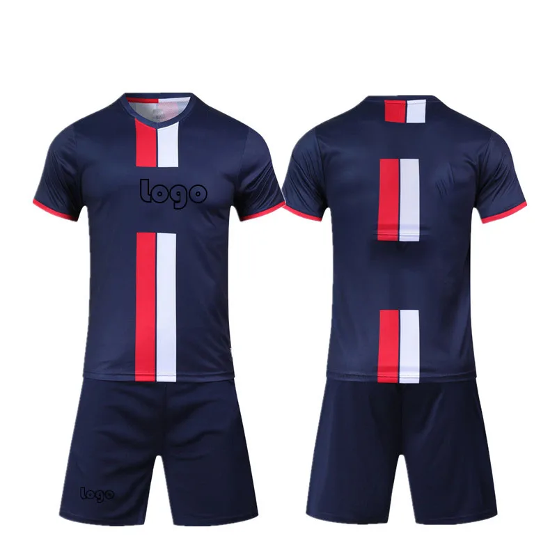 Wholesale Latest Design 100% Polyester Soccer Jersey Wear Sets Soccer Kits Men Sublimation Color