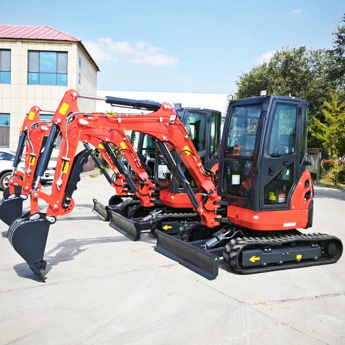 China factory New 3.5 ton Mini Excavator swing boom Agricultural Flexible Digger 2 Ton Mini Excavator