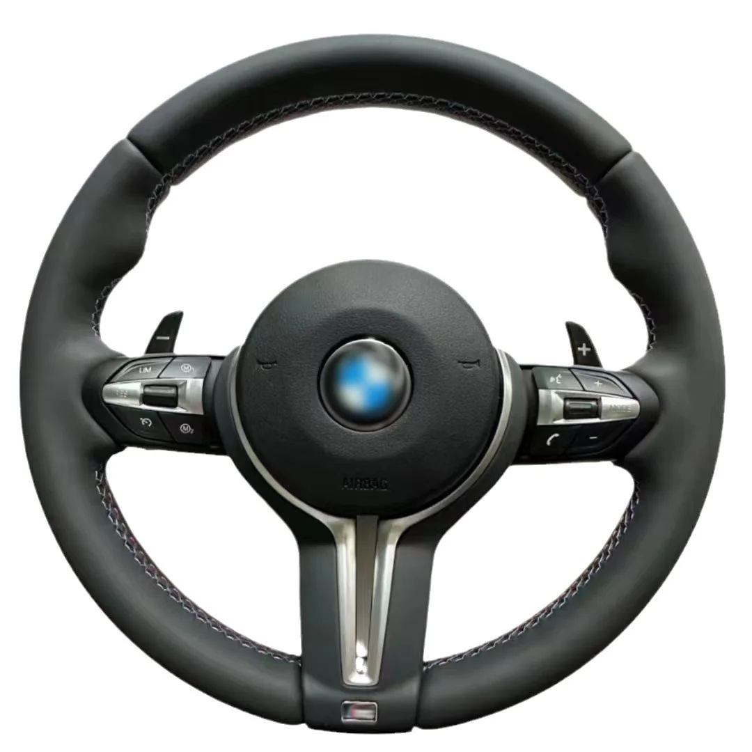 Заводская цена натуральная кожа сшитая на заказ кожаное рулевое колесо для BMW x4 f26 7 series f10 x7 g07 f21 x5 2013-2016 2019-