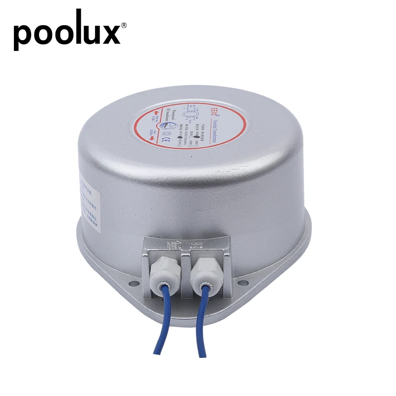 Safe AC 220V to 12V Transformer Durable Waterproof for Swimming Pool Outdoor Use with IP67 Rating