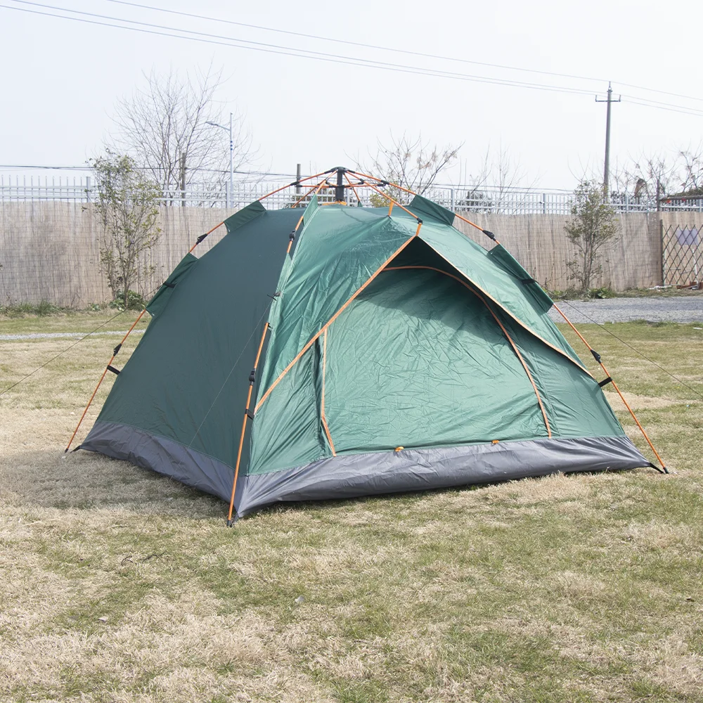 Deluxe 3-4 Person Instant Open Tent - Waterproof Oxford Fabric for Outdoor Adventures