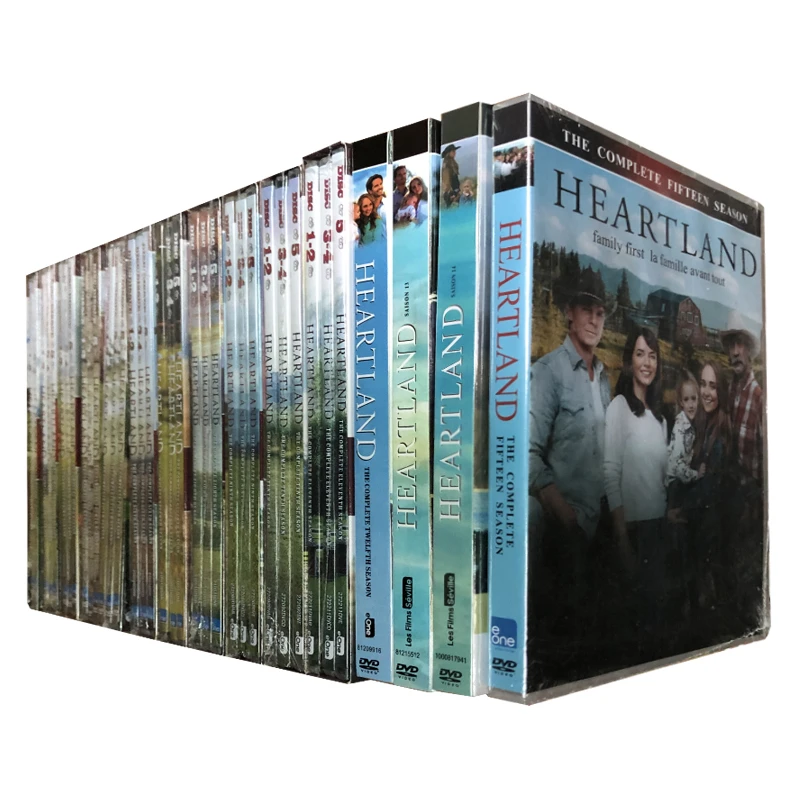 Heartland Сезон 1-15 бокс-сет DVD 67 дисков оптовая продажа с фабрики фильмы Сериалы мультфильмы Регион 1/регион 2 Бесплатная доставка