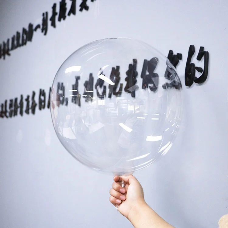 Hot selling 2023 foam bobo balloons led globo burbuja globos con luces led for decoration