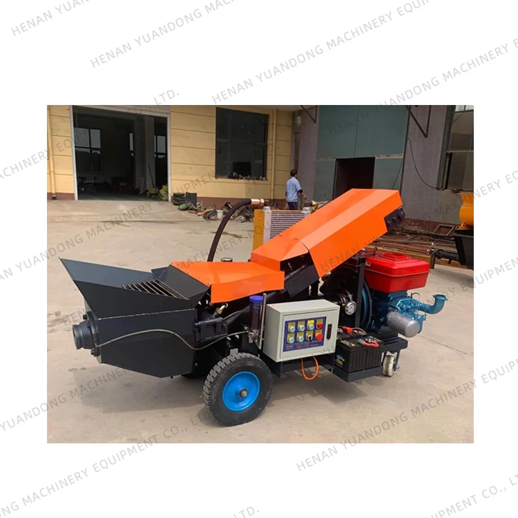 Good Quality 28HP Power Single Cylinder Cement Grout Mortar Pump Mini Cement Concrete Pump Machine