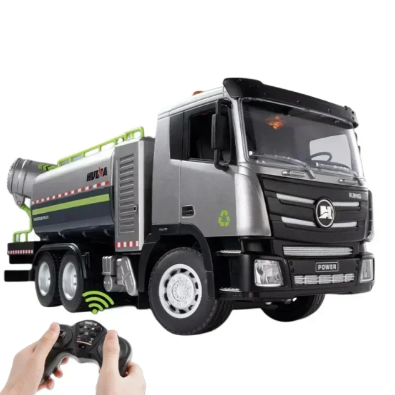 Новинка 2024 модель 1:18 автомобиля Huina 1316 с 9 каналами RCl имитация санитарии спринклер пушка противотуманная машина детская игрушка подарок
