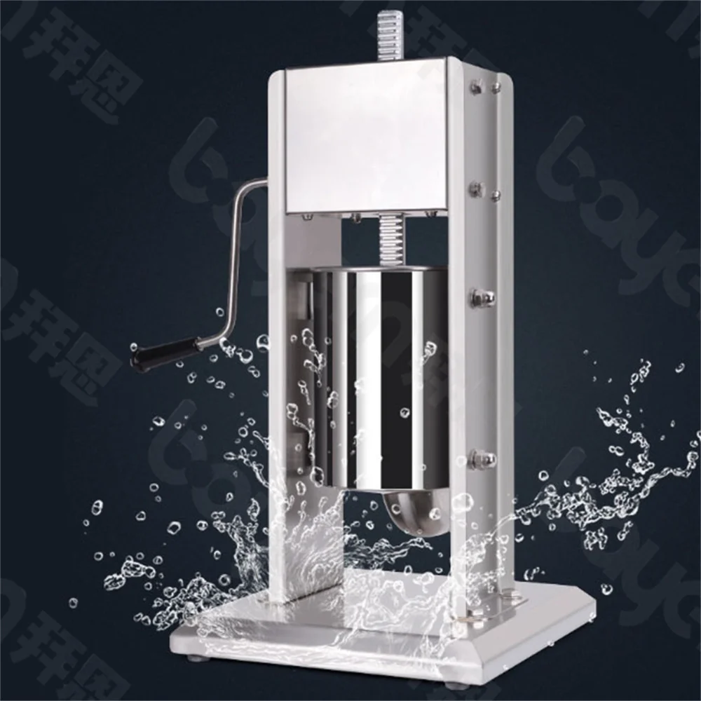 2l 3l 5l 7l 10l 12l 15l Commercial Manual Vertical Meat Pork Beef Chicken Sausage Stuffer Ham Hotdog And Sausage Filler Maker