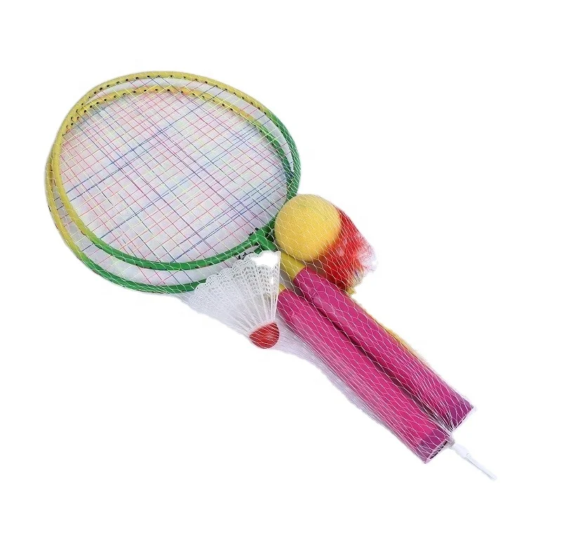 Nice Price Badminton Racket with T Joint, Iron Racket for Kid
