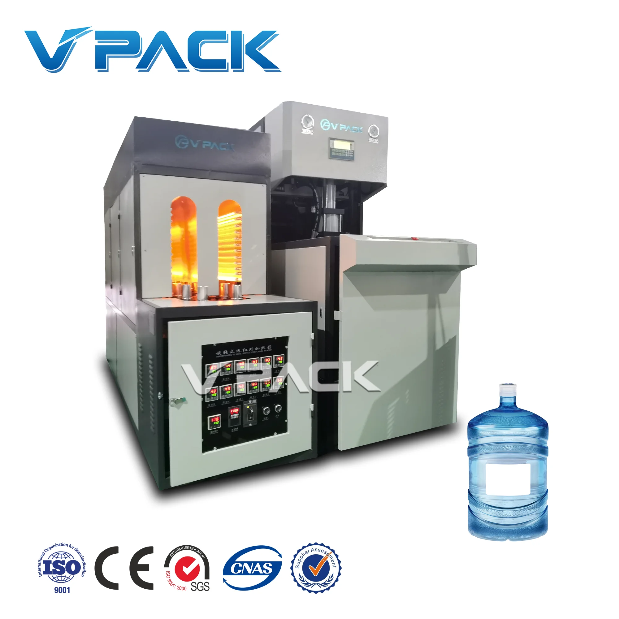 Semi-automatic Blow moulding machine for 5 gallon 18.9L big water bottle/One mould 20L PET plastic bottle blower blowing machine