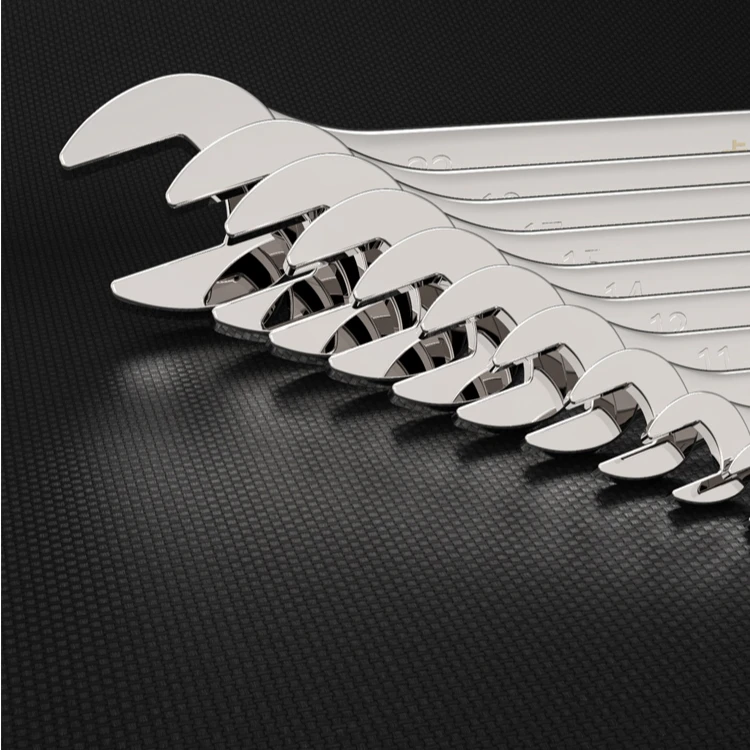 KAFUWELL WR5009G 10PCS Dual Use  Spanner Sets Combination Spanner Wrench Set