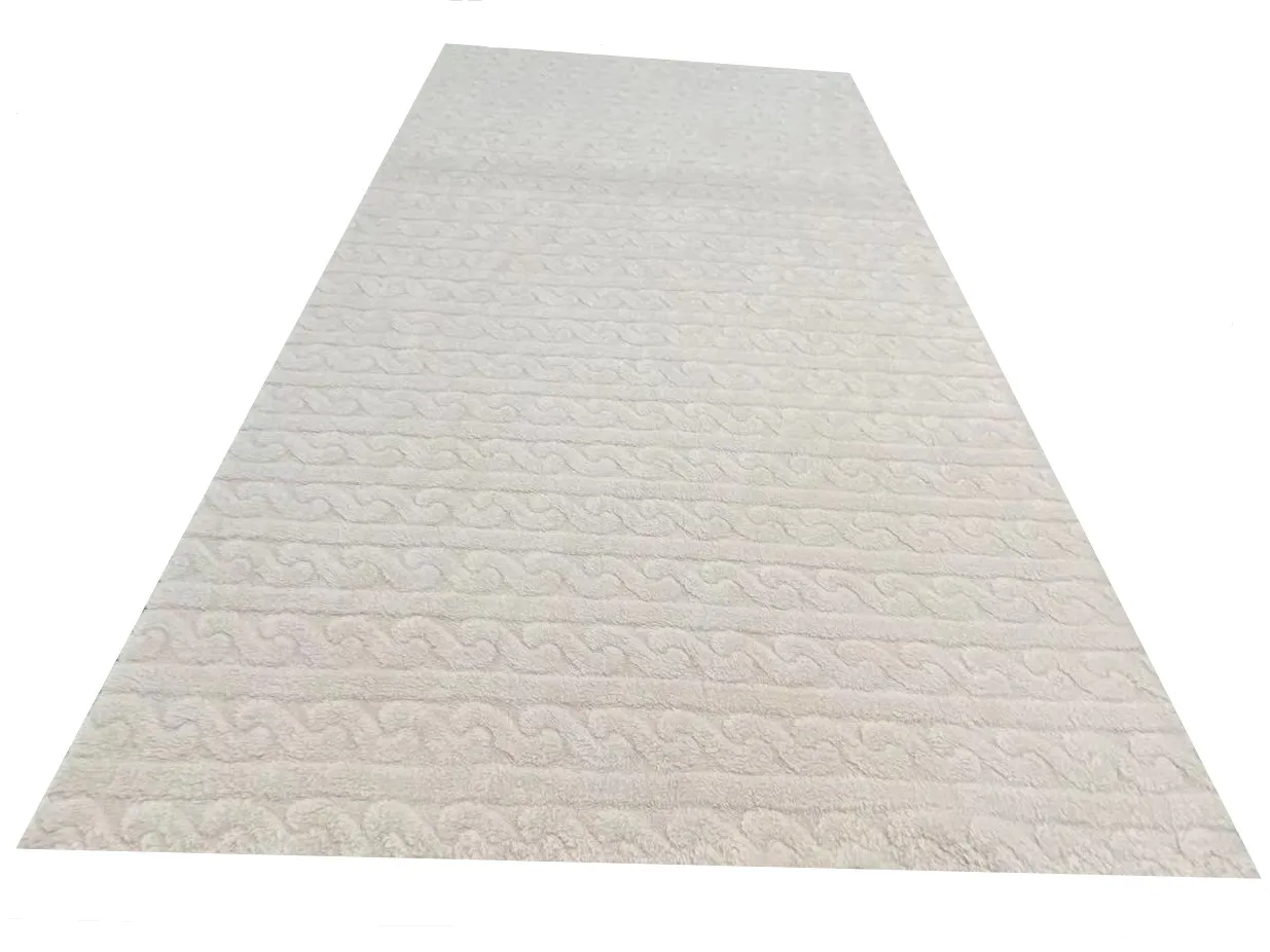 Factory Wholesale 100% Polyester 310gsm Weft Knitted Coral Fleece Jacquard Shu Velveteen Plush Fabric