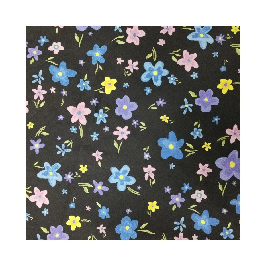 Лидер продаж, элегантная вискозная однотонная ткань 45S * 45S с принтом под заказ