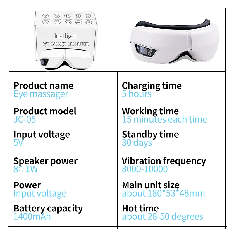 Handheld Electric Massager with Heating Eye Care Acupressure Vibrator Eye Massager Machine