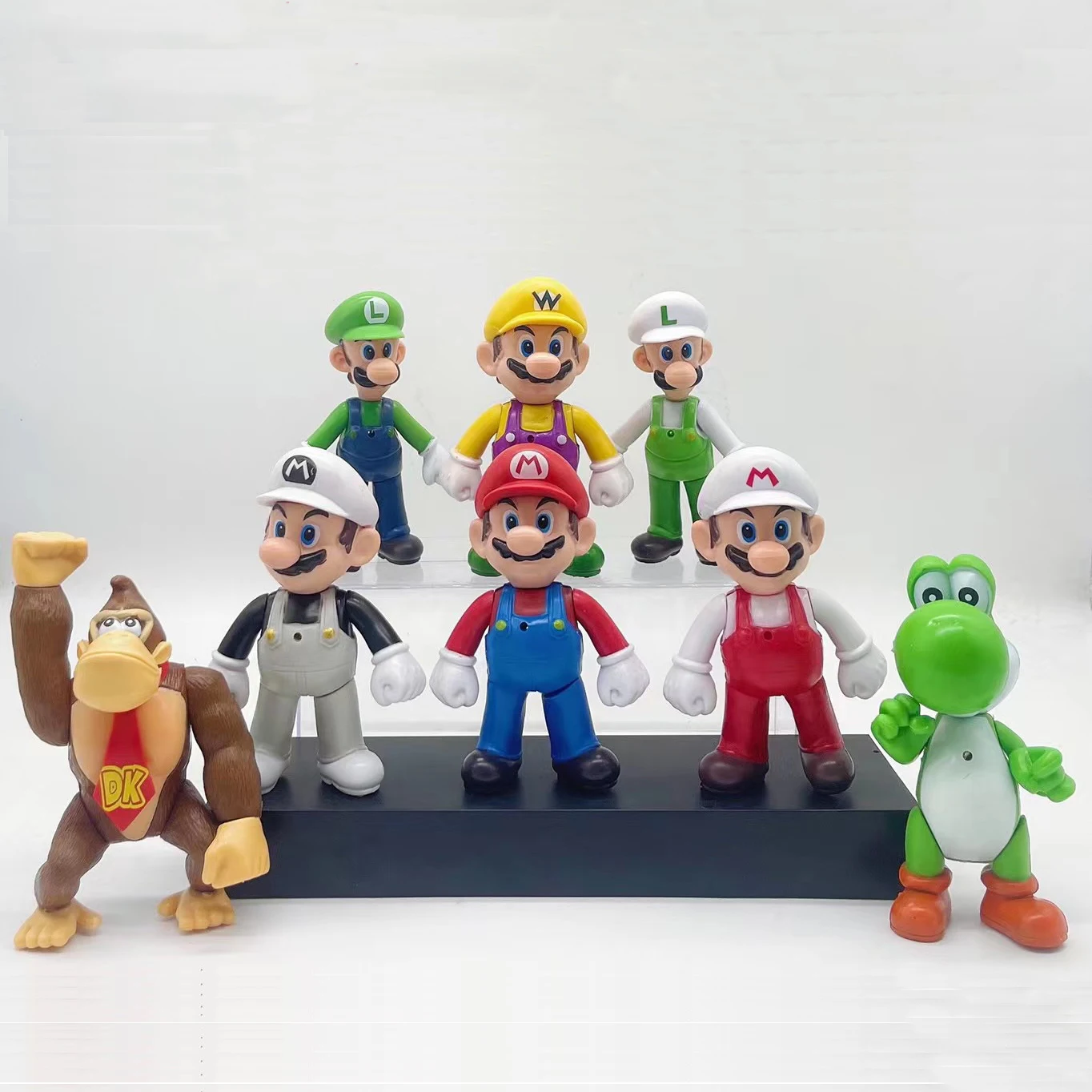 2021 new 8pcs per set mario anime action figure big size 12cm mario PVC figure donkey k ong yoshi anime figure toy