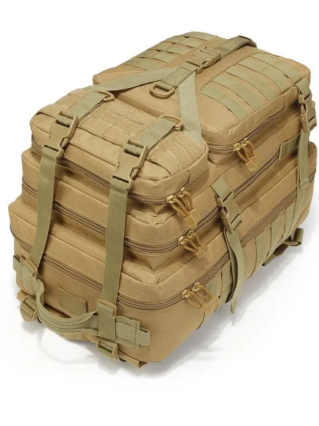 Tactical camouflage 3P backpack outdoor mountaineering hiking camping multi-functional large-capacity backpack new product