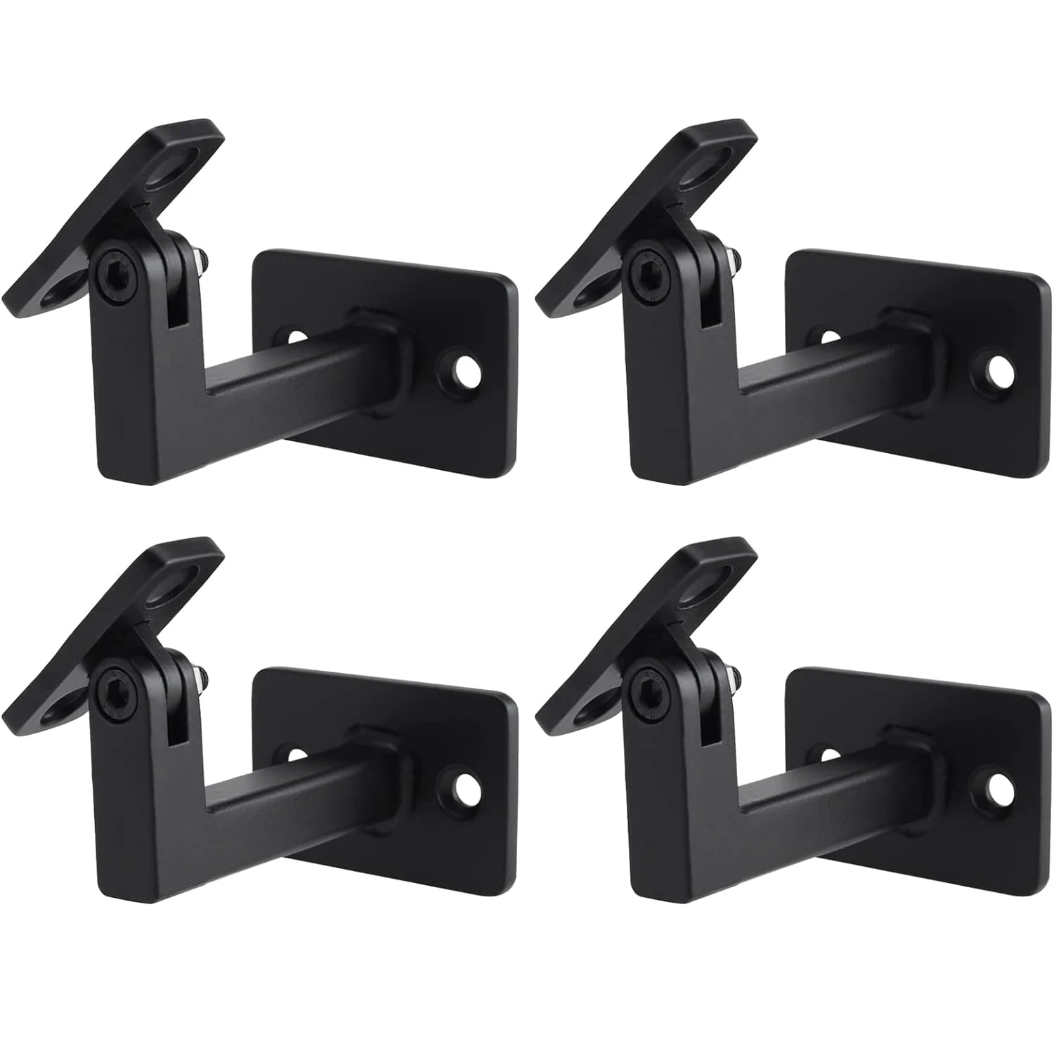 Swivel Handrail Brackets Kit Heavy Duty Metal Adjustable Square Hand Rail Stair Railing Brackets For Staircase Stair
