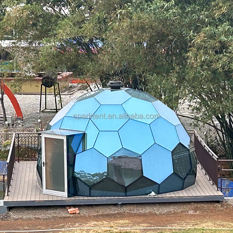 2025 New Design Luxury Outdoor Glass Dome House Tent With Aluminum Structure