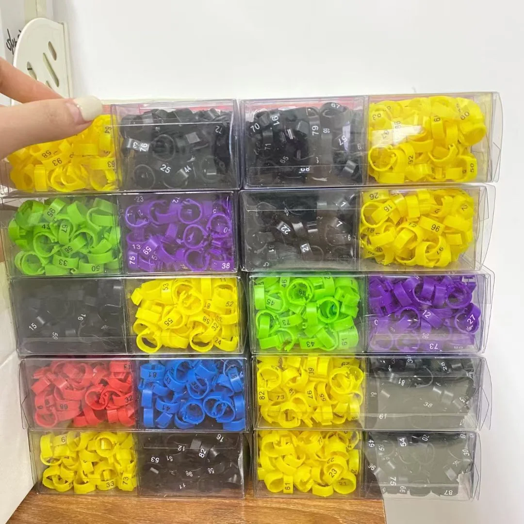 5000 PCs Birds Foot Rings Inner Diameter 8mm Plastic Clip Ring Pigeon Quail Foot Ring