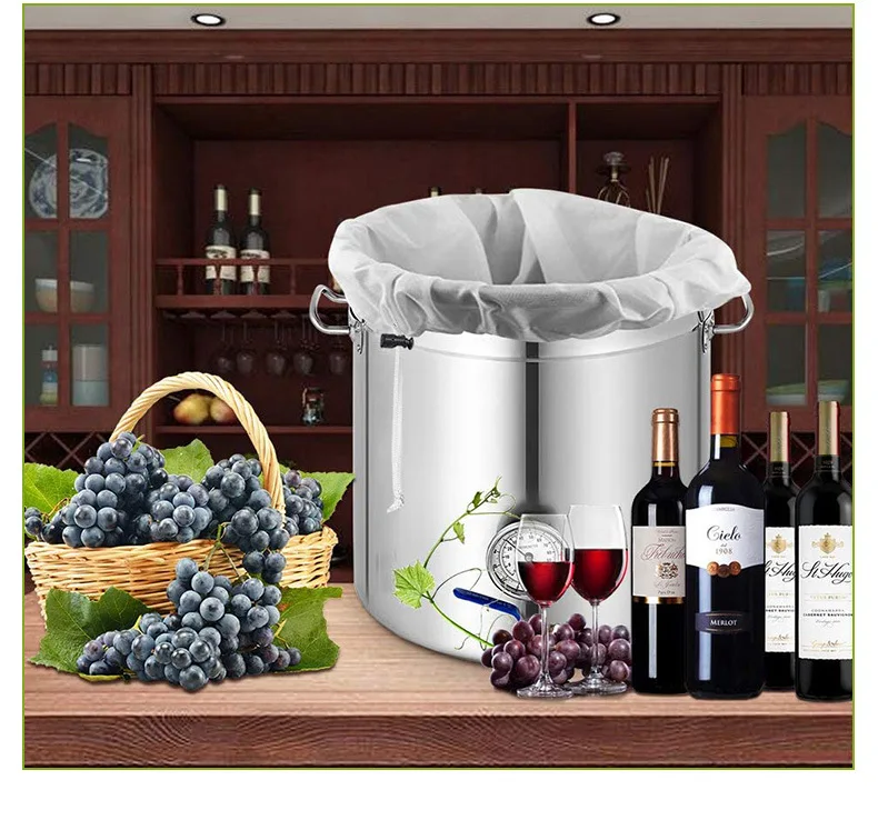 Household Wine brewing filter bag juice skin residue separation polyester filter bag liquid mesh gauze filter bag