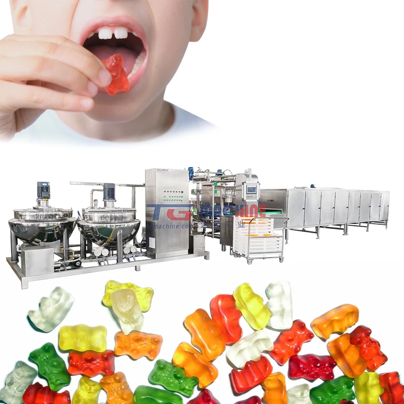 High Production fast food gummy candy making machine fruit gummy snacks making machine