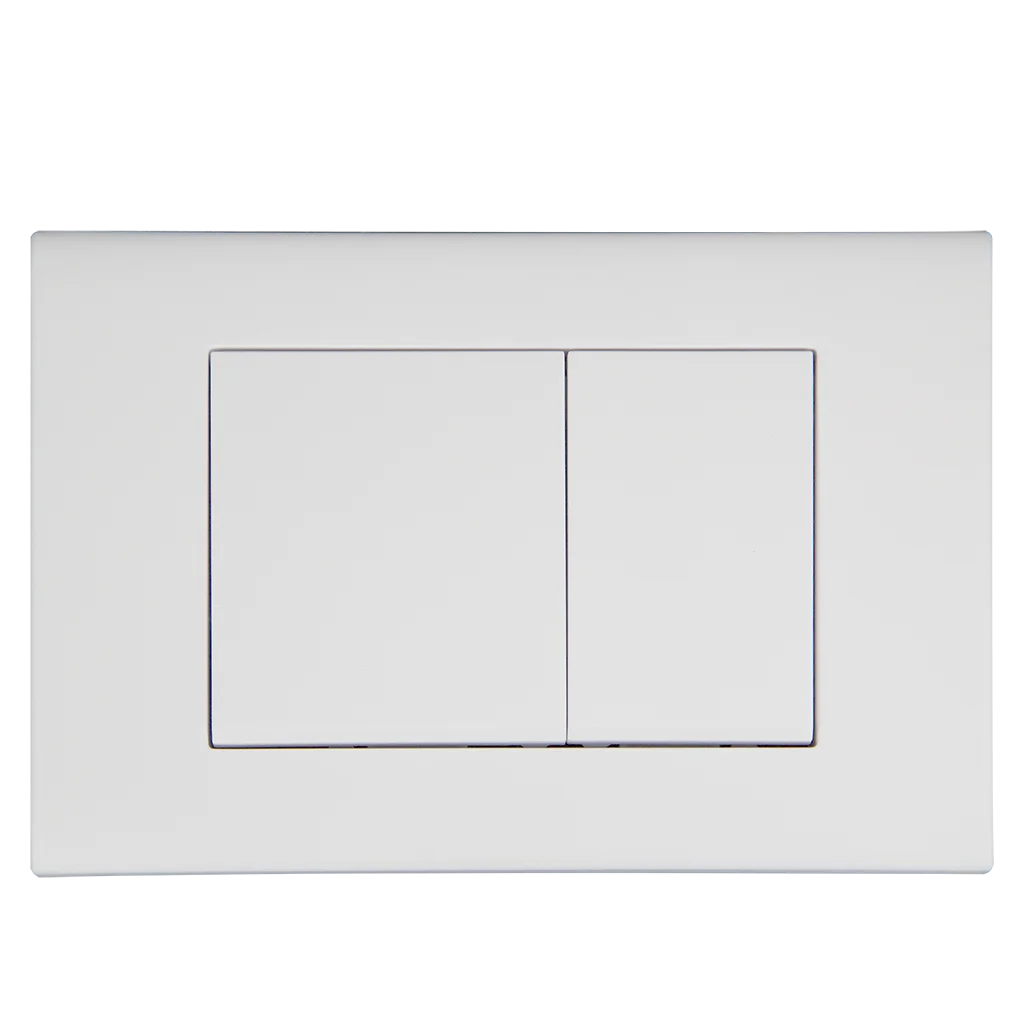 Toilet Button for In-wall Concealed Cistern Glossy White Surface Chrome Black Silver Push Button Available