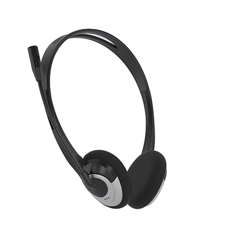 Hot Selling Wired Headset for PC Black Color Cheap Price Telephone Headset with MIC