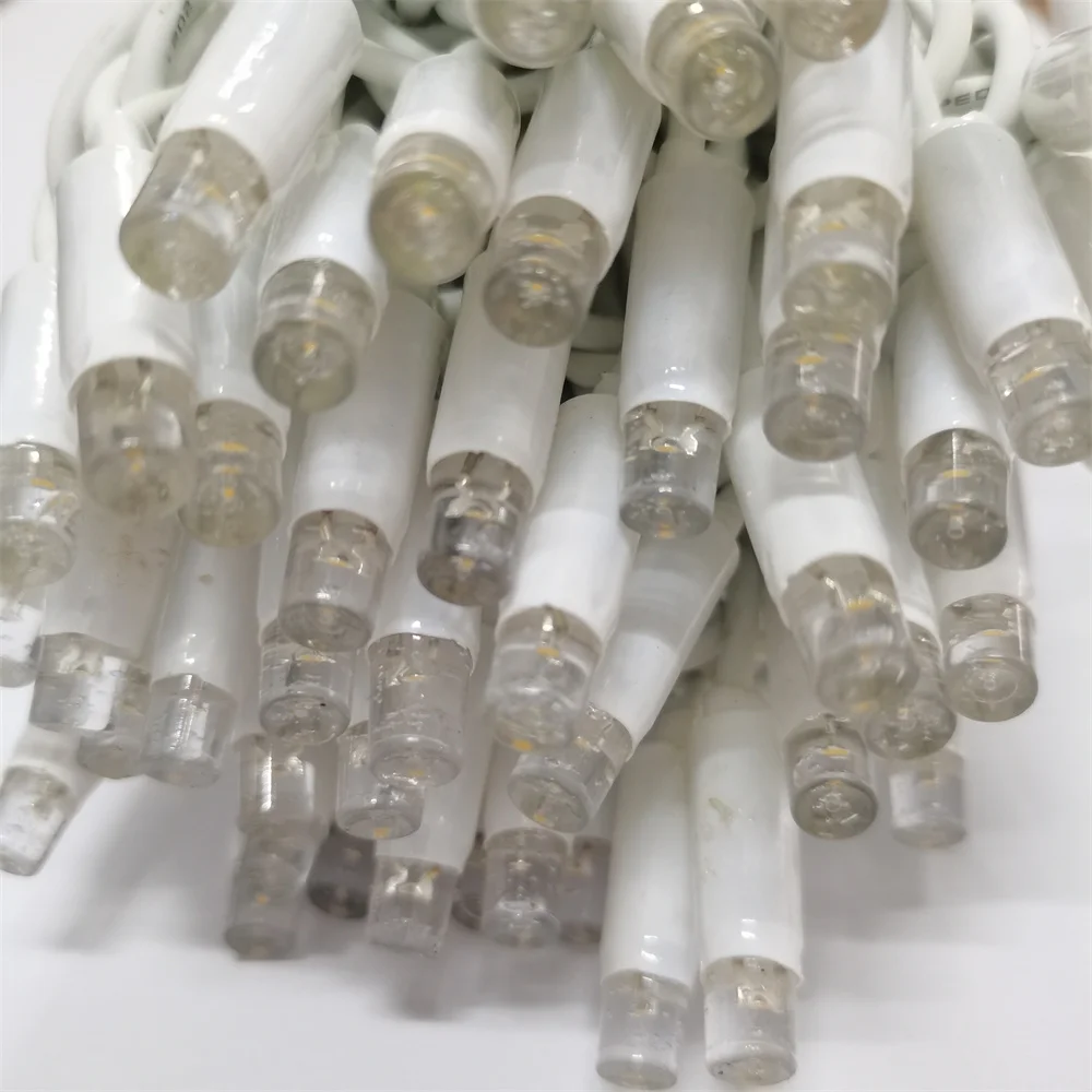 Outdoor Rubber Cable 10m 100leds Decoration Lighting Christmas String Light With EU plug