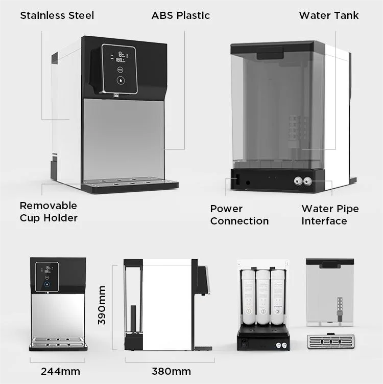 New arrival home reverse osmosis system countertop ro best direct drink wifi water purifier factory
