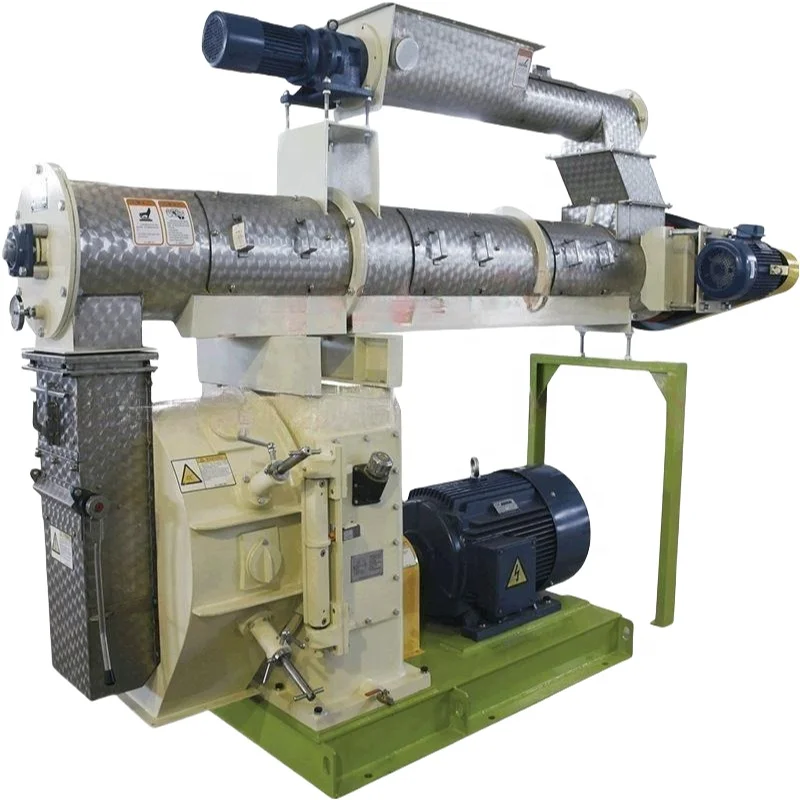 55KW Gasoline Engine Animal Feed Pellet Machine 30 Grinding Discs 8 Tons Per Day Production New Condition for Farms