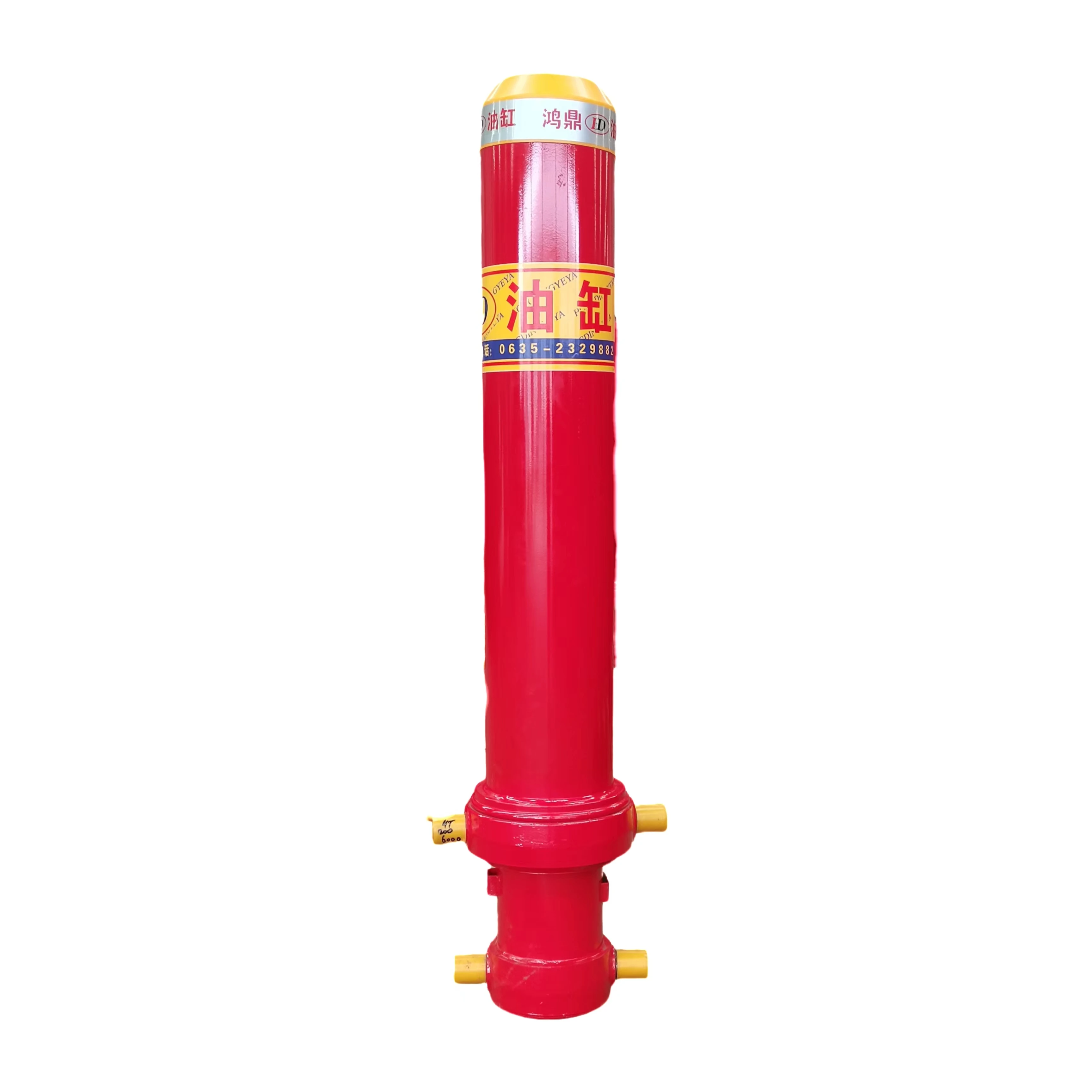 The Hydraulic Cylinder With Upper Lifting Ear and Lower Winch Shaft Is Used for Various Dump Truck Construction Vehicles
