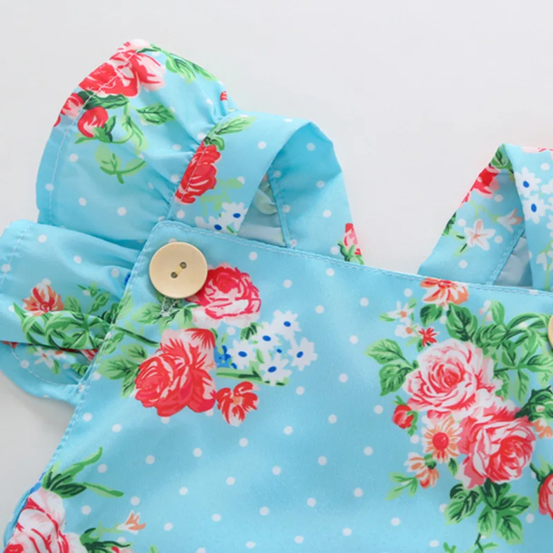 
Wholesale backless onesie infant summer cute boutique bodysuit baby girl clothes short sleeve newborn floral romper 