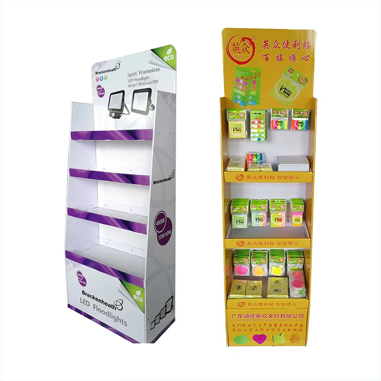 Custom offset printing sturdy corrugated product display stand