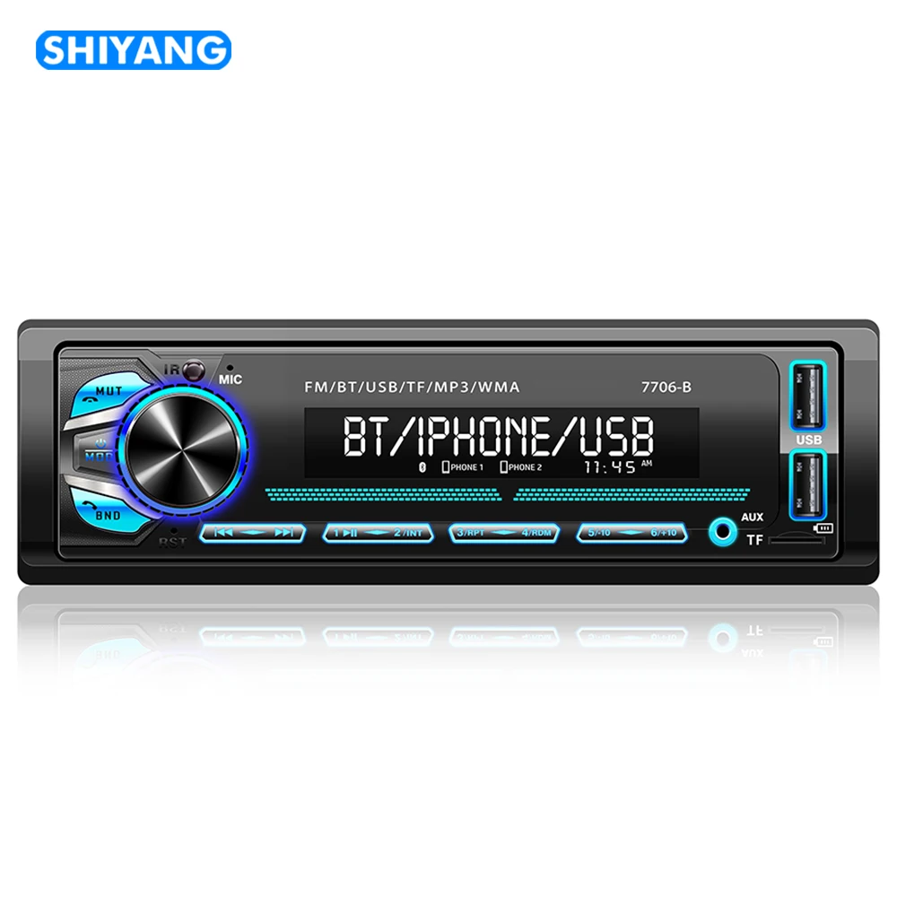 Professional Factory Universal 1 Din USB/FM/BT MP3 Multimedia Stereo Player Single Din Car MP3 Player