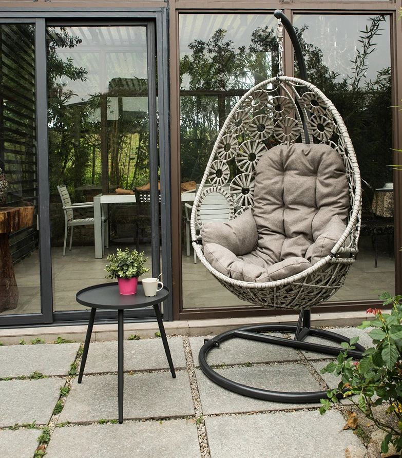 Factory wholesale Art fashion Egg style Hanging Swing Chair for Garden