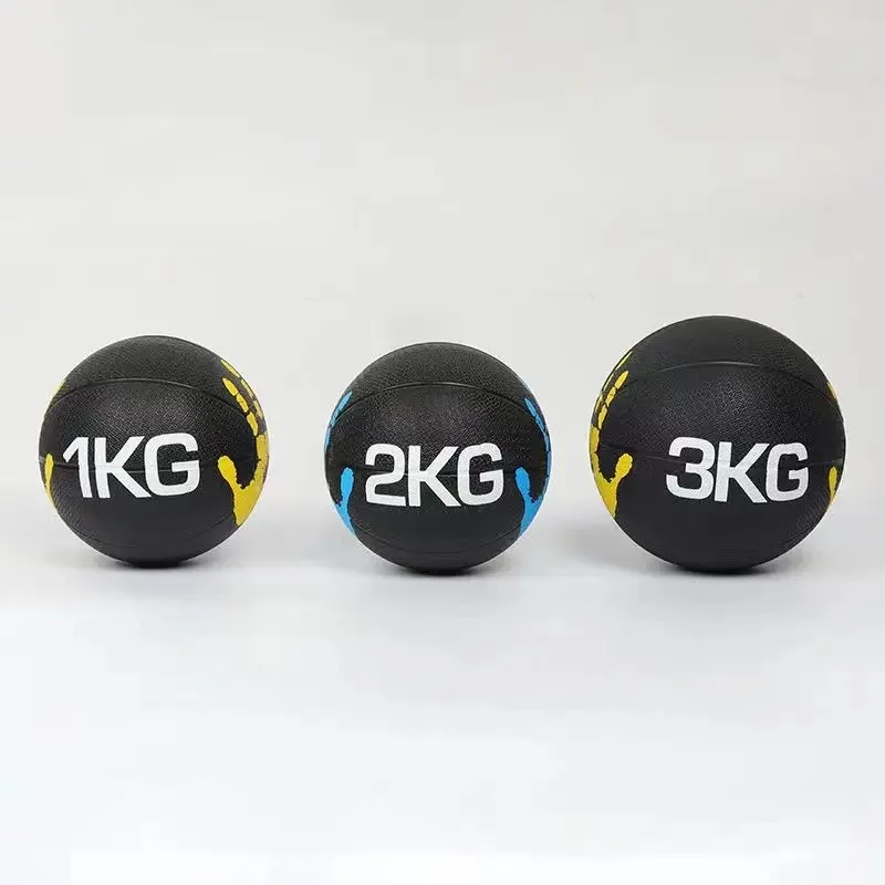 Factory price hot sale of household rubber solid physical rehabilitation training medical elasticity fitness  medicine ball