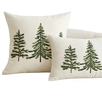 Christmas tree pattern pillow, customizable, can be placed anywhere in the living room/room/office