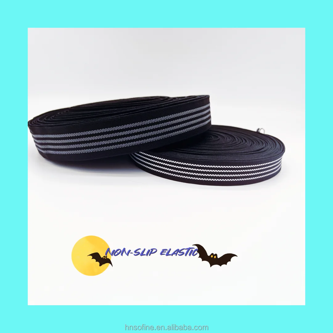 Wholesale Custom Environmental protection Renewable Polyester Non-slip Elastic Rubber Latex High Elastic Waist