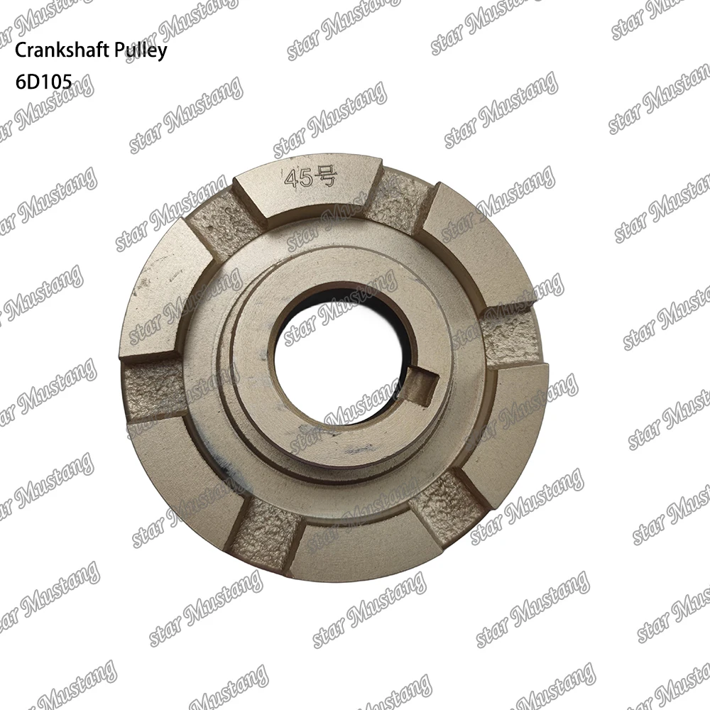 6D105 Crankshaft Pulley Suitable For Komatsu Engine Parts