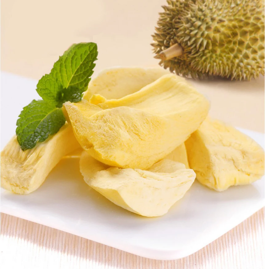 Top selling fruit and vegetable snacks freeze dried durian chips frozen durian dried friuts for sale