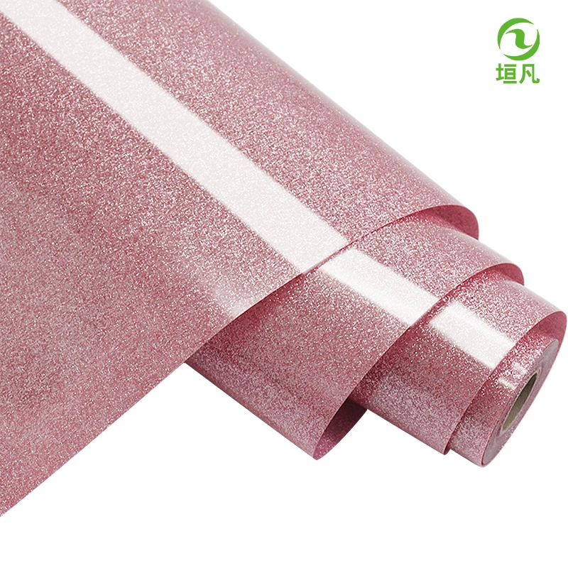 Wholesale T shirts Various Color Glitter Heat Transfer Vinyl for Clothing vinyl heat transfer transfer paper & film