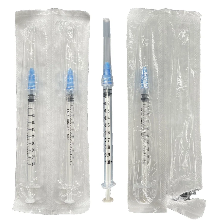 Factory price hospital Vaccine syringes disposable luer lock syringe 1ml with needle