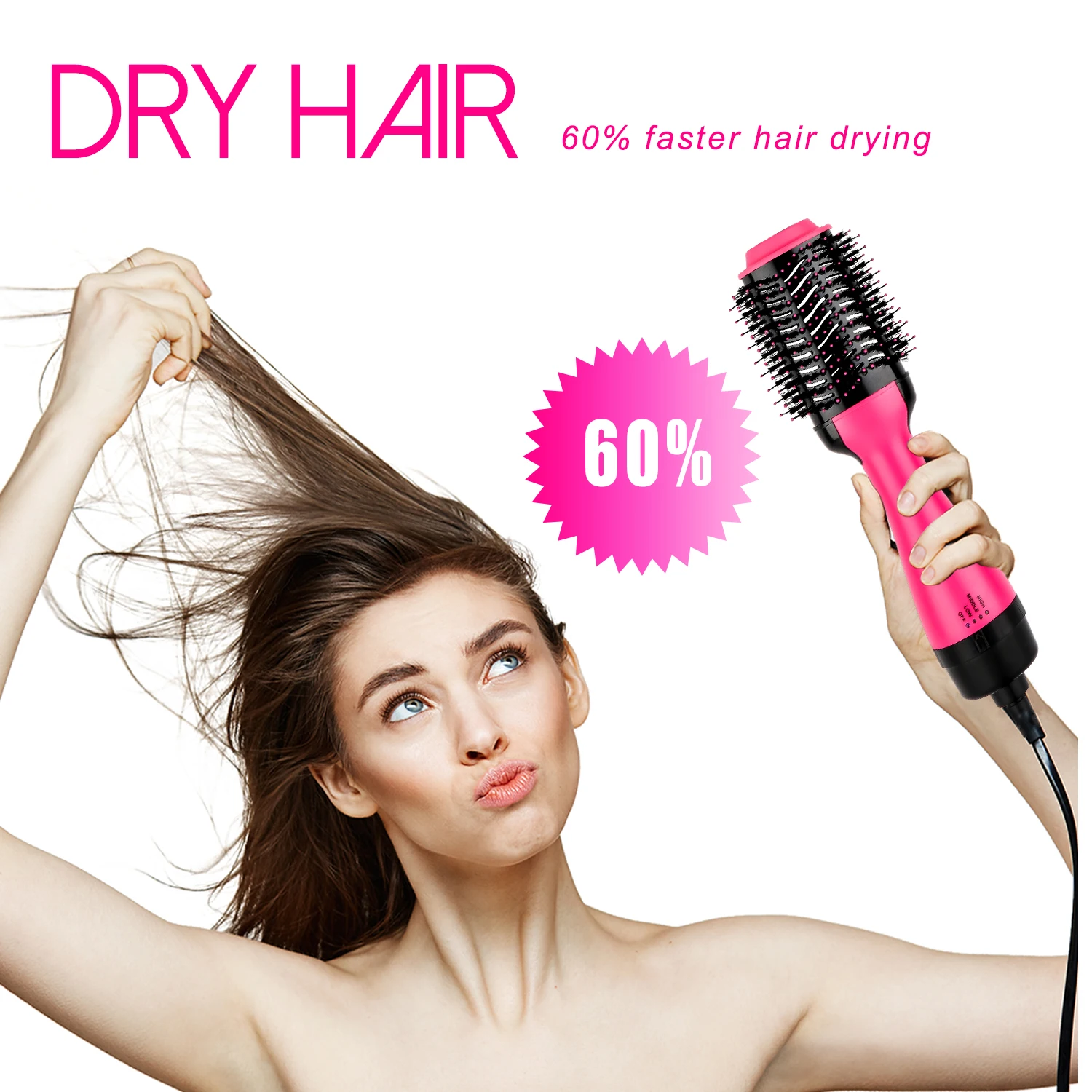  Lescolton Wholesale Professional One Step Hair Dryer Hot Air Comb And Styler Brush Custom