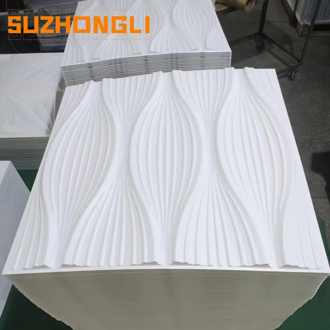 Wall decorative tiles 3d PVC Luxury vinyl wallpaper interior plastic 3d texture PVC wall panel