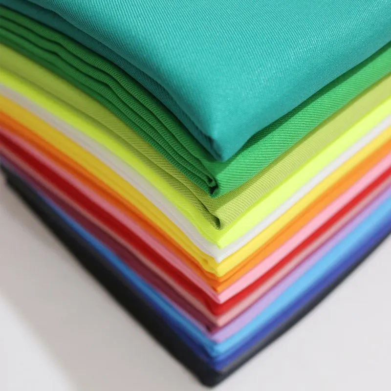 Wholesale NO moq Good Price gabardine quick-drying orange fabric making school